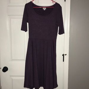 Nicole dress textured flower design